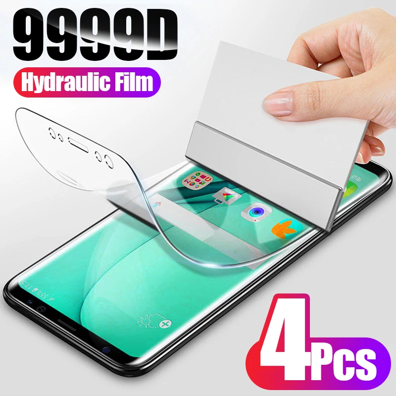 

4Pcs Full Cover Hydrogel Film For Huawei P30 P20 P40 Lite P50 Screen Protector For Mate 30 20 40 Pro Lite Film