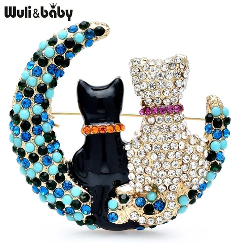 Броши Wuli&baby Луковые кошки