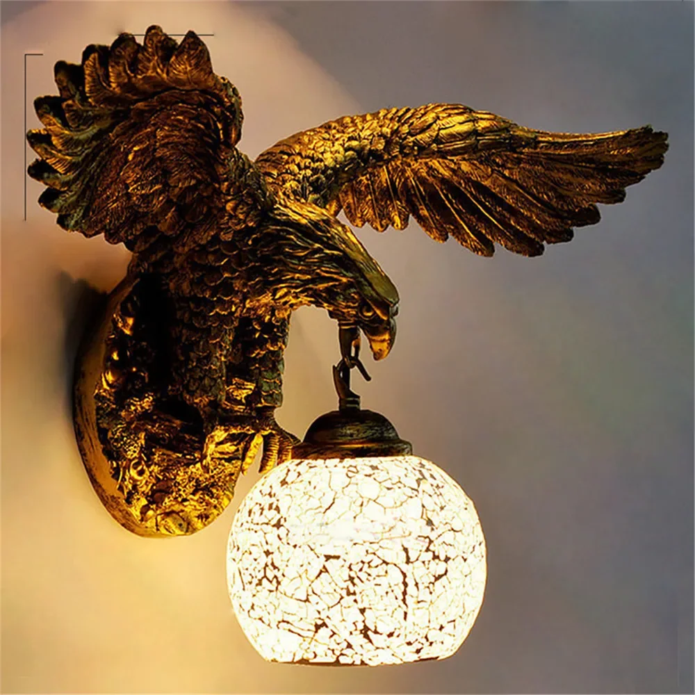 DLMH современный настенный светильник с орлом в стиле ретро креативный для