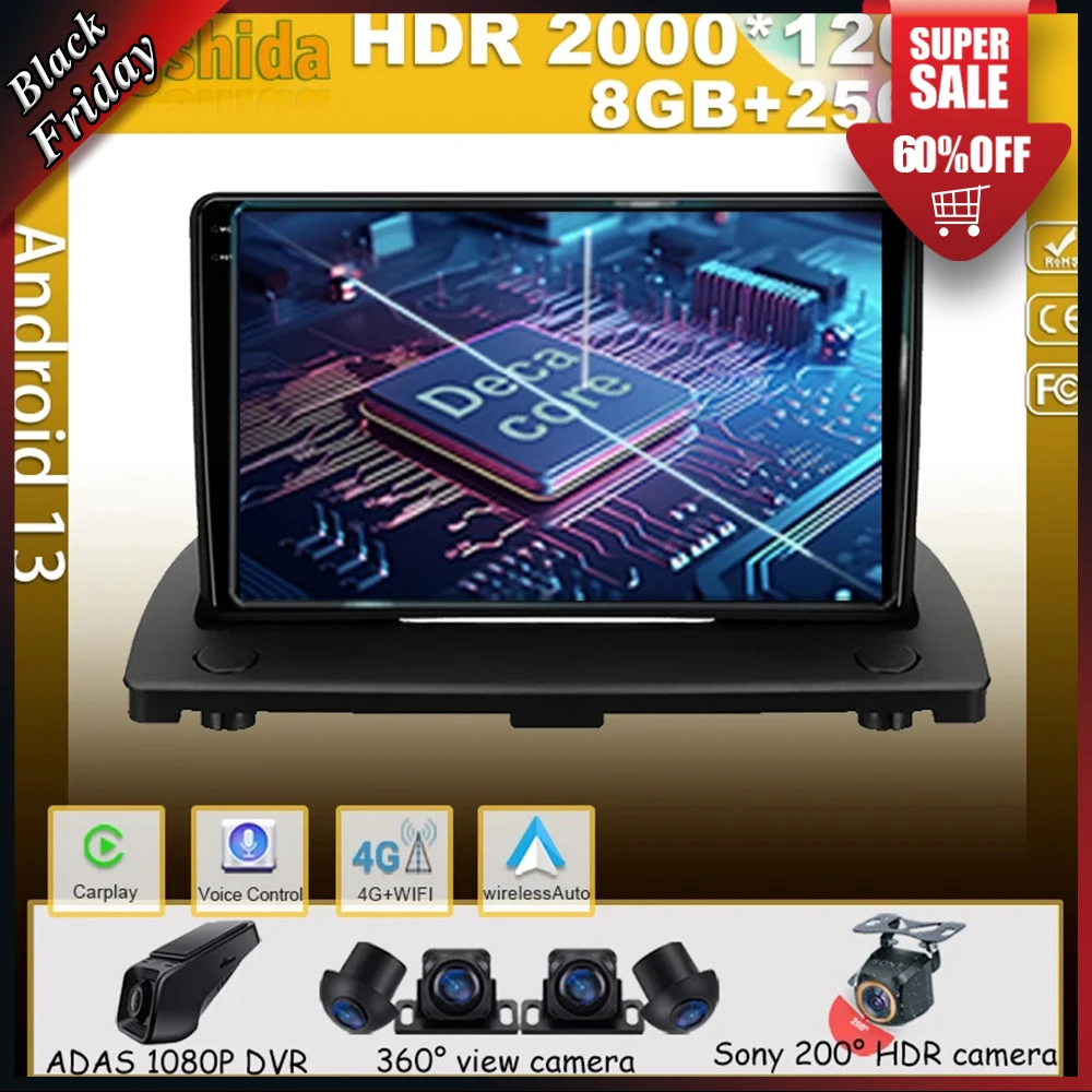 

Auto Radio Android For Volvo XC90 C 2002 - 2014 Navigation Video Car Multimedia Player Screen Head Unit No 2din Monitor WIFI Cam