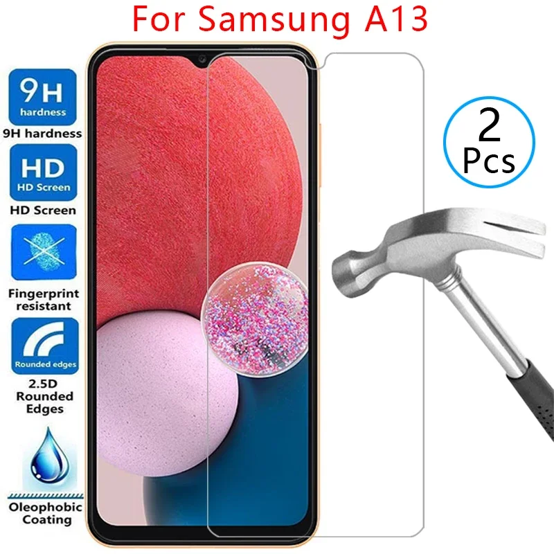 Чехол из закаленного стекла для samsung a13 Обложка galaxy a 13 13a 4g телефон coque samsun samsumg sansung