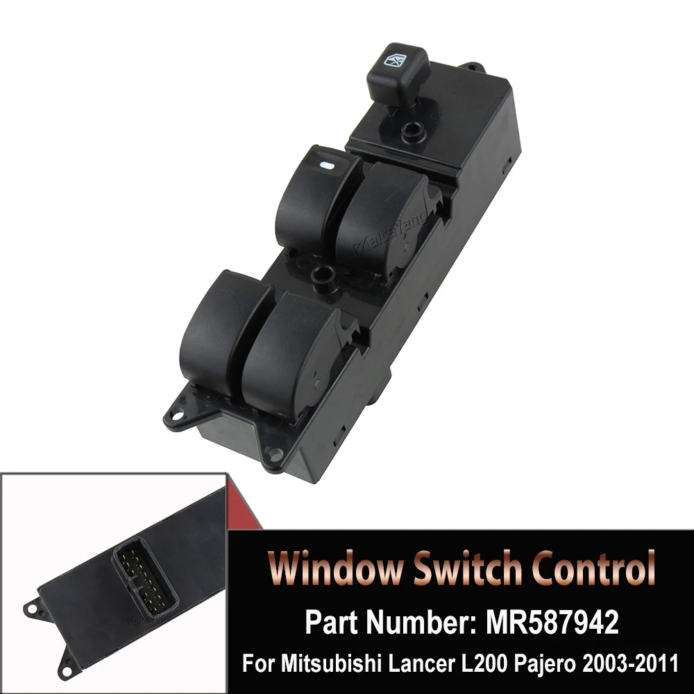 

MR587942 Window Master Control Switch For Mitsubishi Pajero Montero III 3 Lancer Triton L200 Sport Grandis MR587952 MR587931