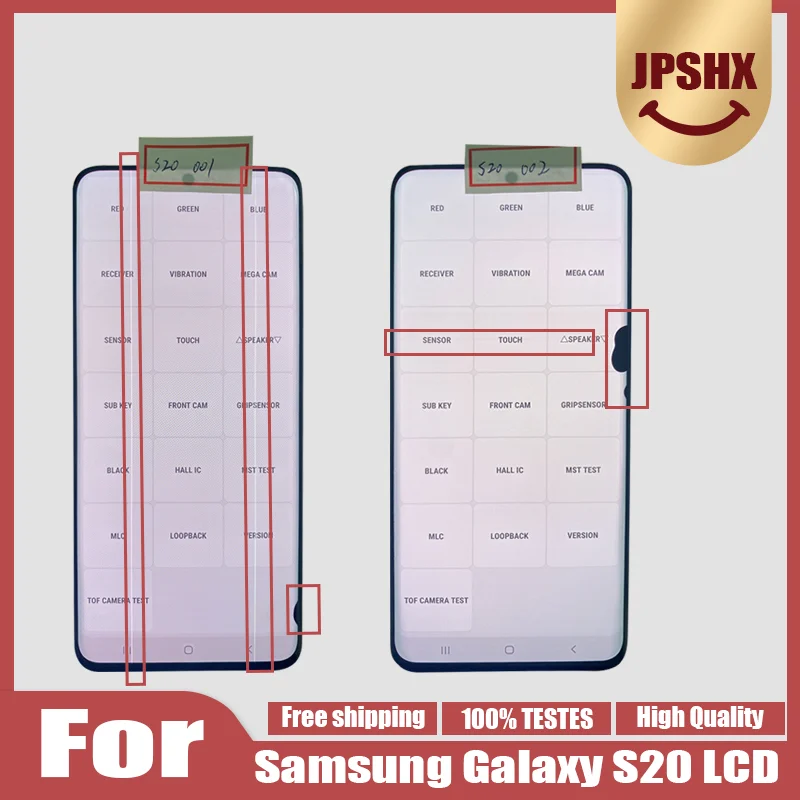 ЖК-Дисплей Diplay для Samsung Galaxy S20 G980 G980F AMOLED сенсорный экран дигитайзер в сборе