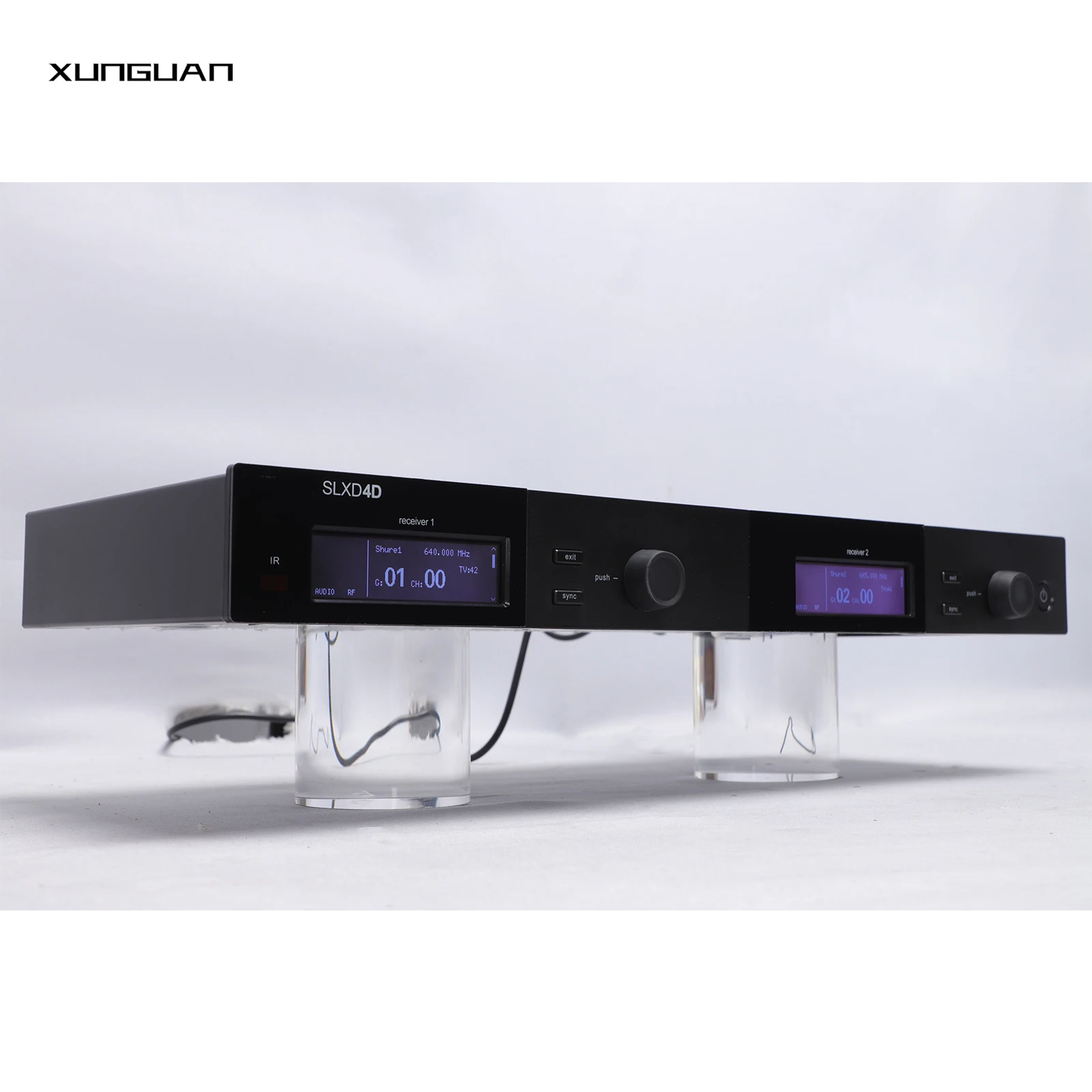Фото 2025 SLXD4D 2-канальная беспроводная система UHF-микрофона True Diversity с металлическим портативным устройством для пения на сцене №4