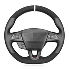 Черная замша из натуральной кожи, противоскользящая модель для Ford Focus (RS  ST-Line) 2015-2018 Kuga Ecosport