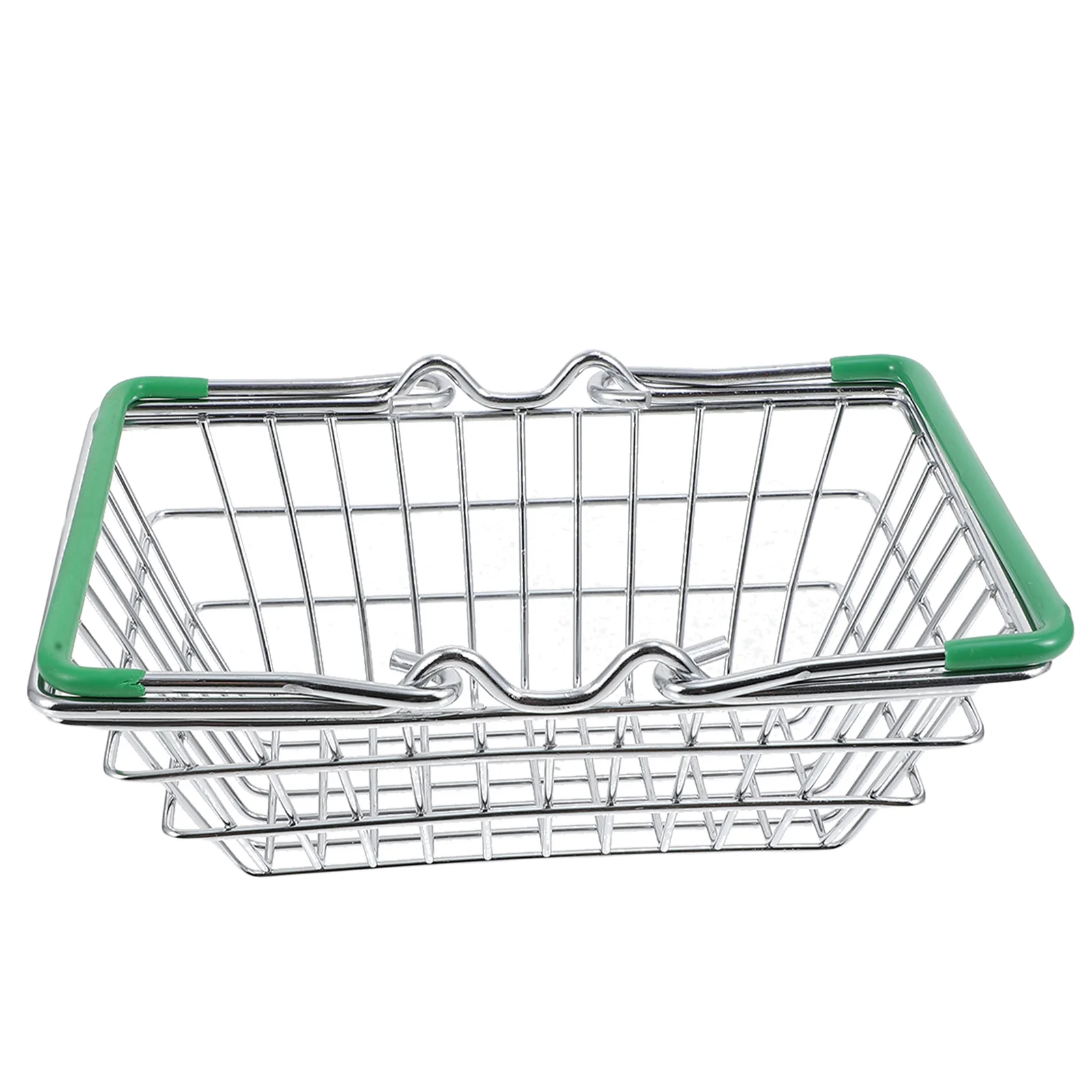 

Toy Shelf Miniature Toys Basket Adornment Organizing Desktop Iron Metallic Line Decorative Handheld Child Multi-function