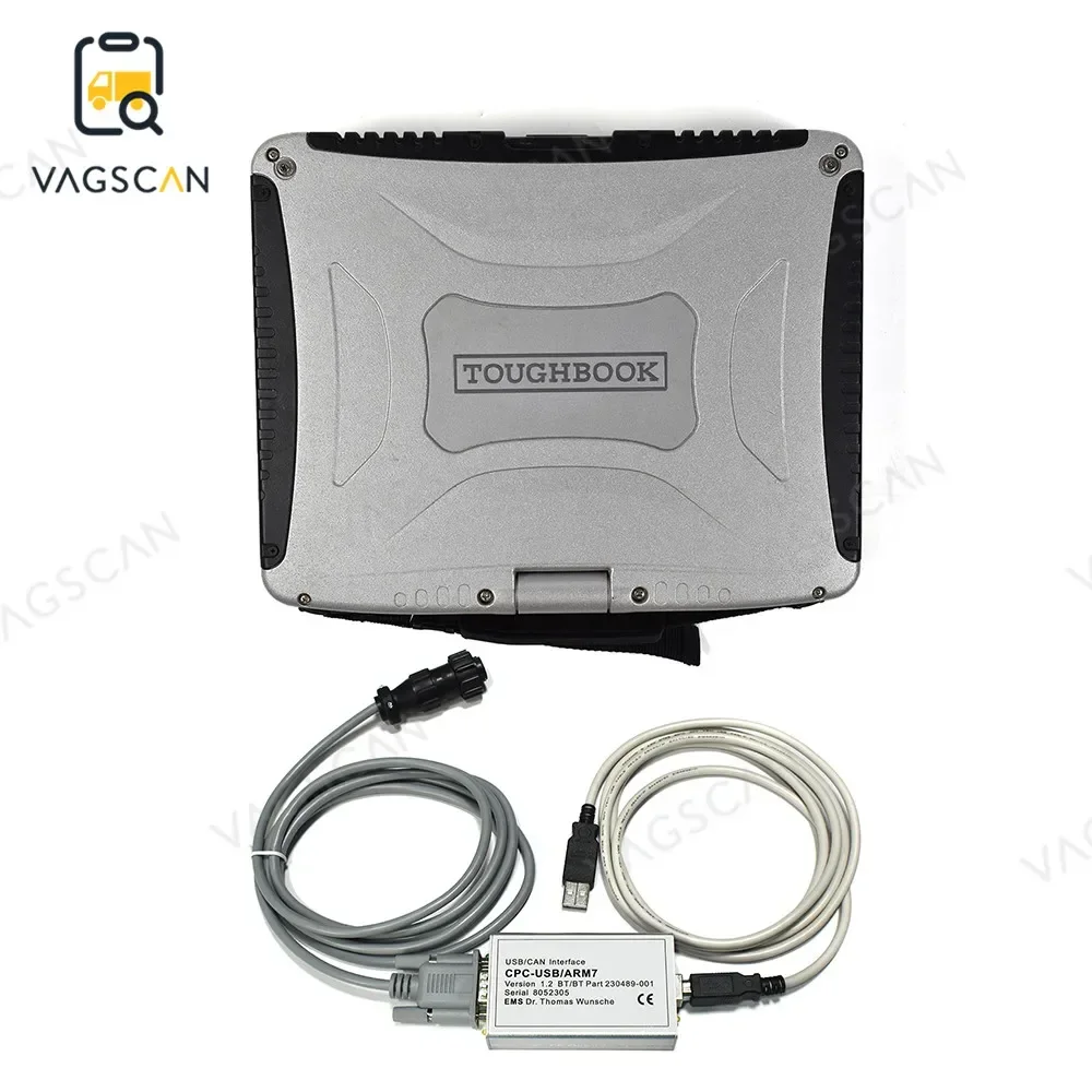 Ноутбук CF19 для Toyota BT interfaz CPC USB ARM7 CAN-шина совместимая линия сенсорная панель TruckCom