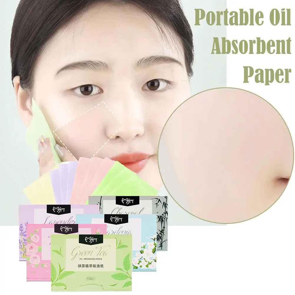 

100pcs Protable Face Oil Blotting Paper Matting Face Wipes Facial Cleanser Oil Control Oil-absorbing Face Cleaning Tools New