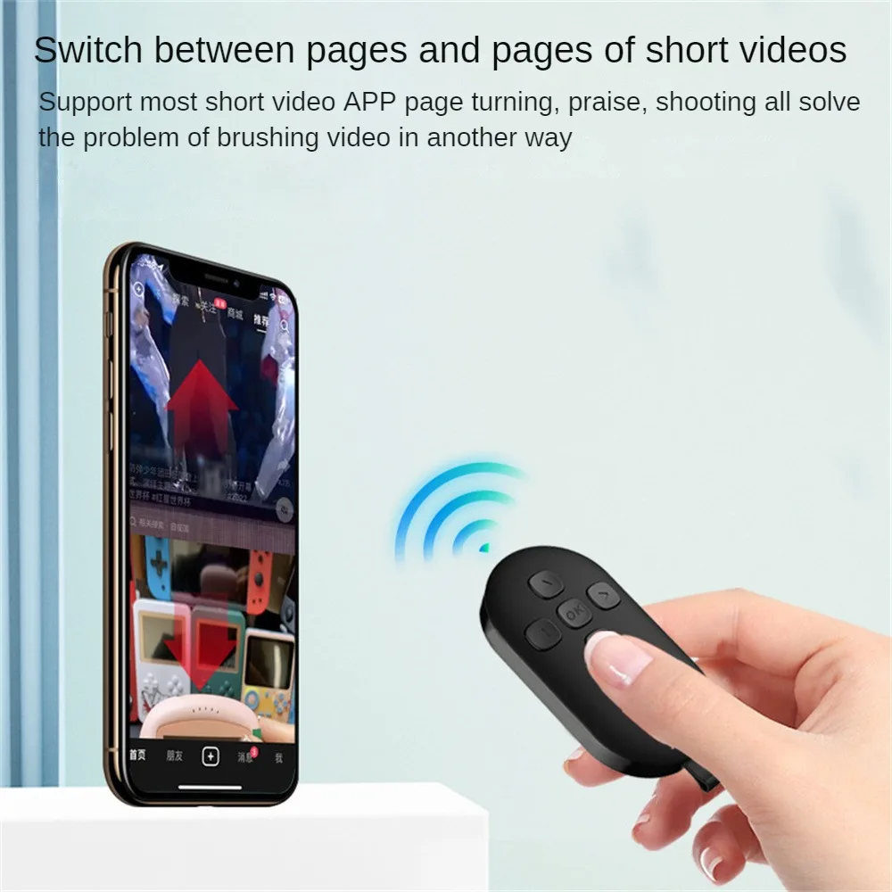 

bluetooth-compatible Self-timer Remote Control Type-C Charge for eBook Page Turn
