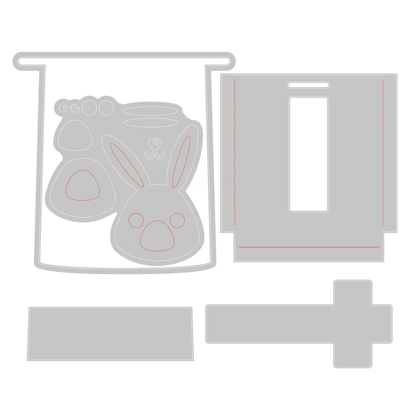 

Clear Stamps and Dies 2022 New Arrival Halloween Rabbit Metal Cutting Dies Diy Embossing Cutter Craft Card Scrapbooking Making