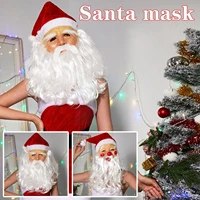christmas face adults santa clause latex headgear cosplay tools for theme party p0p5