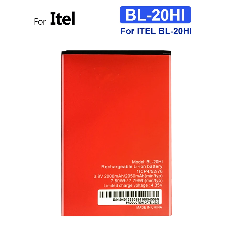 

Replacement Battery For ITEL BL-21BI BL-20HI BL-24EI BL-25BI Mobile Phone