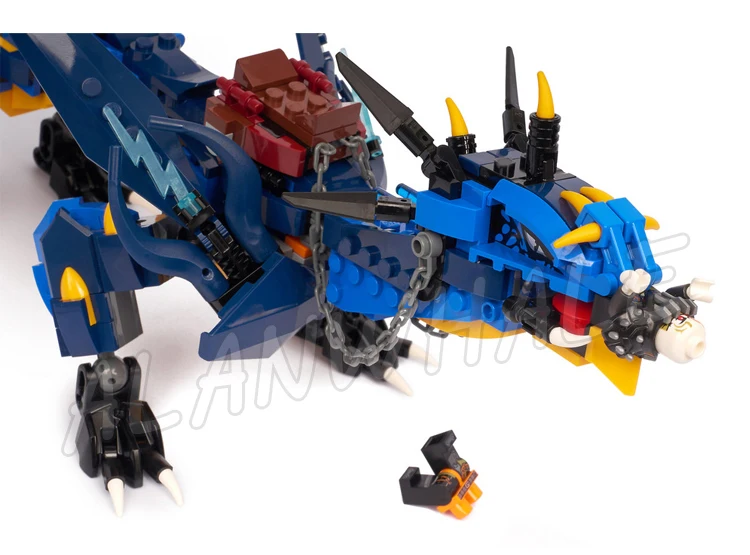 515 шт. Shinobi Stormbringer Lightning Dragon Hunter Swiping Tail Function 10936 Наборы строительных блоков