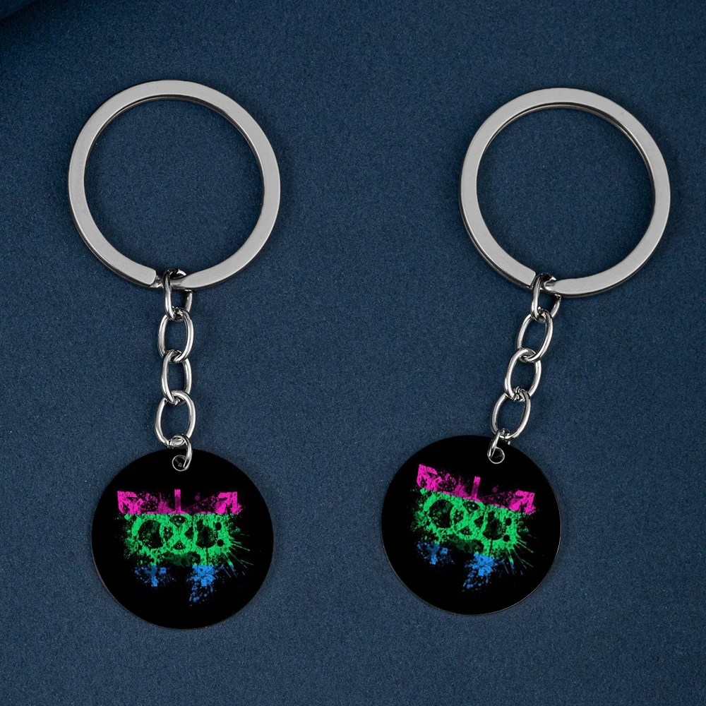 Брелки ЛГБТ подвеска гордость брелок для геев Радуга из нержавеющей стали