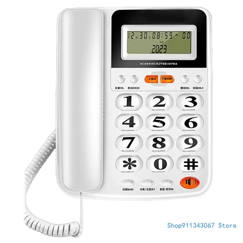 Офисный стационарный телефон с дисплеем вызывающего абонента для бизнеса и