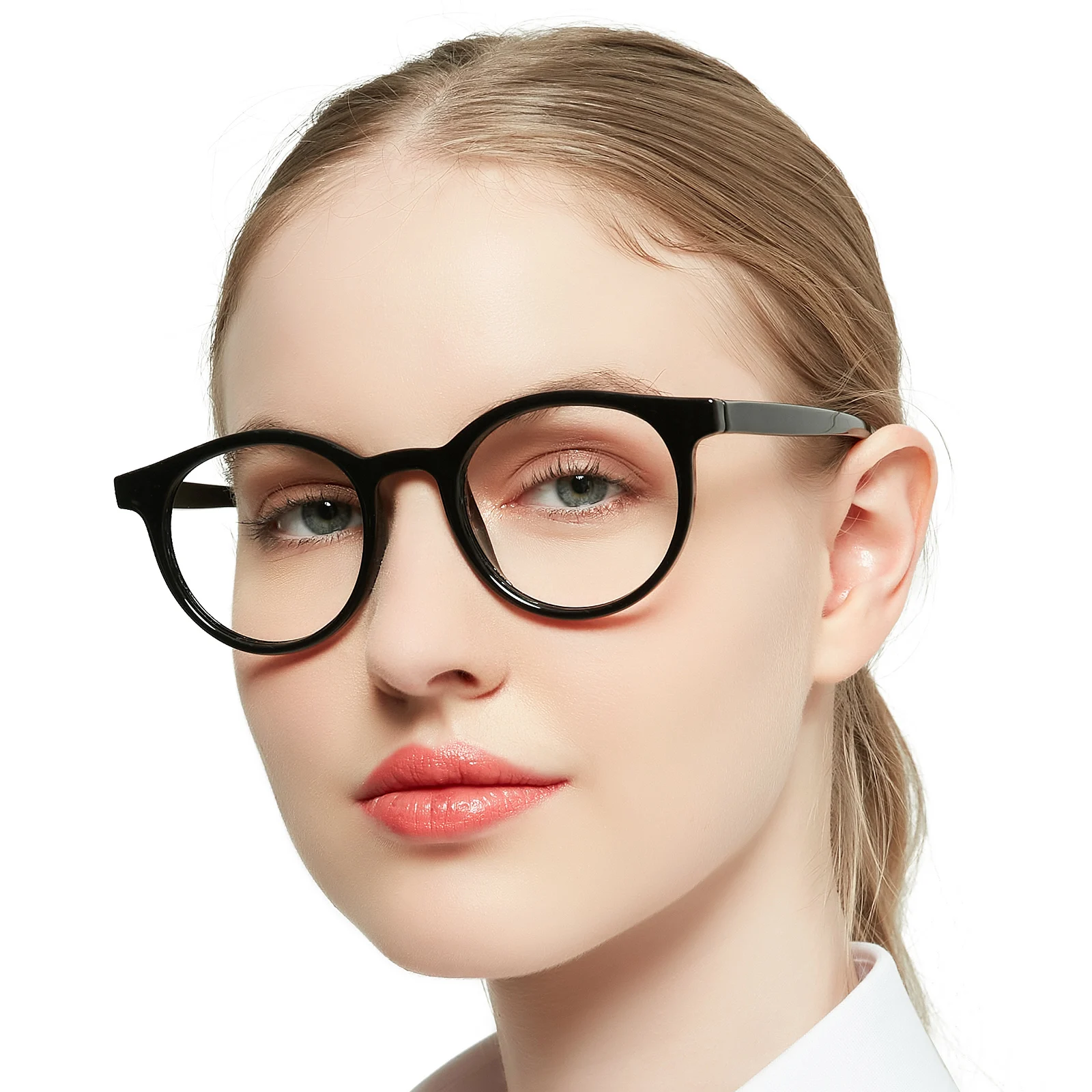 Женские очки для чтения в большой круглой оправе