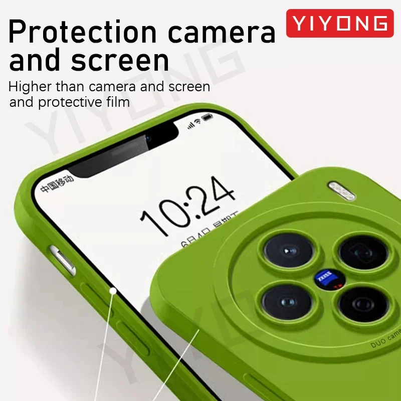 Фото Для Vivo X200 Pro чехол YIYONG оригинальный жидкий силиконовый мягкий чехол для VIVO X100 VivoX200 Pro Mini VivoX100 Ultra 5G чехлы для телефонов №4