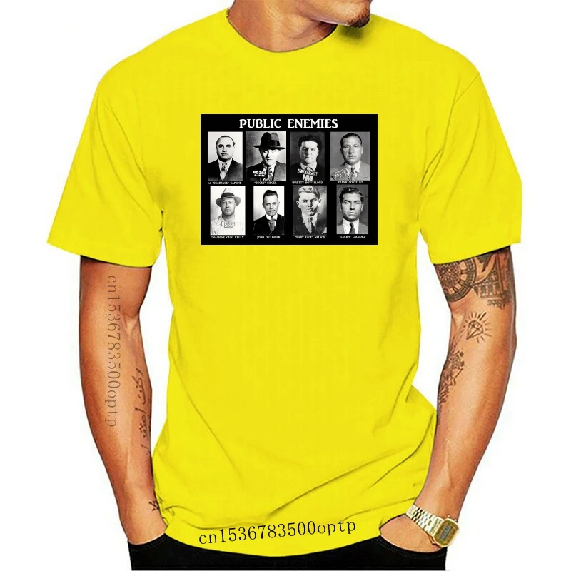 Men t shirt Public Enemies Al Capone Scarface Celebrity Star ONE IN THE CITY Graphic  t-shirt tshirt women1