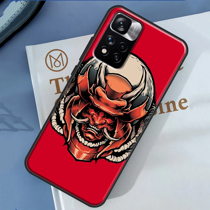 Чехол Hannya Demon Oni для Xiaomi Redmi Note 13 12 11 9 10 14 Pro 9S 10S 11S 12S 14C 10C 12C 13C Cover