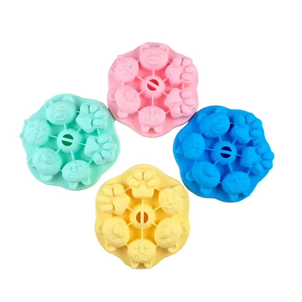 

Food Grade Silicone Steamed Cake Mold Lovely Modeling Thick And Tough Supplementary Food Mould Easy Demoulding Durable