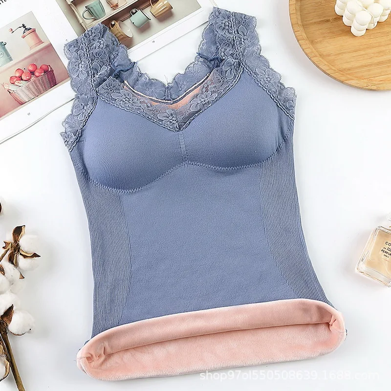 

Thermal Underwear Plus Size Vest Thermo Lingerie Women Winter Clothing Warm Tops Inner Wear Thermal Shirts Undershirt Intimate