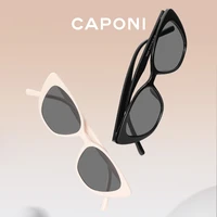 caponi cat eye trend women sunglasses polarized anti reflective anti glare sun glasses female fashionable eyewear uv400 cp2227