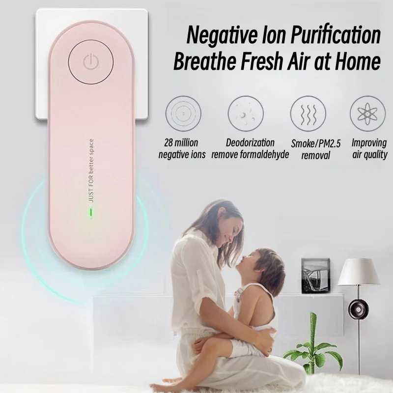 

Direct Plug-in Negative Ion Air Purifier Ozone Generator Home Hotel Odor Eliminator Dust Smoke Formaldehyde Removal Freshener