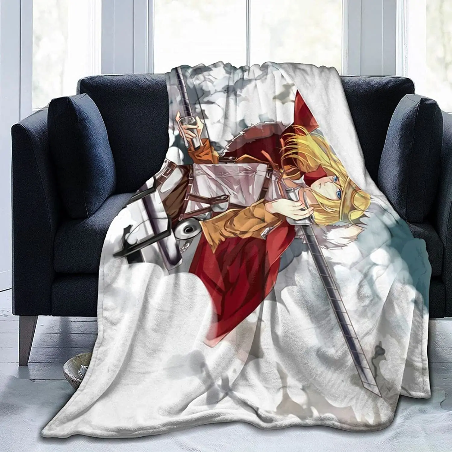 

Historia Reiss Fluffy Soft and Comfortable Blanket, Anime Warm Embrace of Sympathy