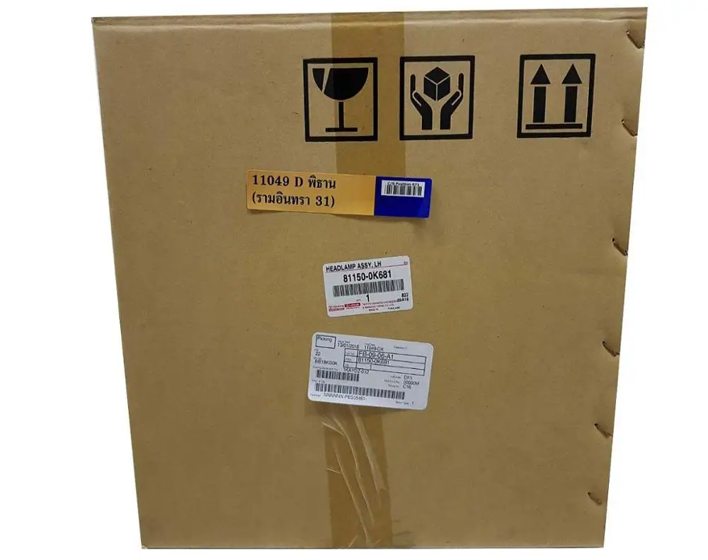 TOYOTA фара в сборе левая для HILUX REVO 2015 оригинальный номер детали Toyota (81150-0K681)