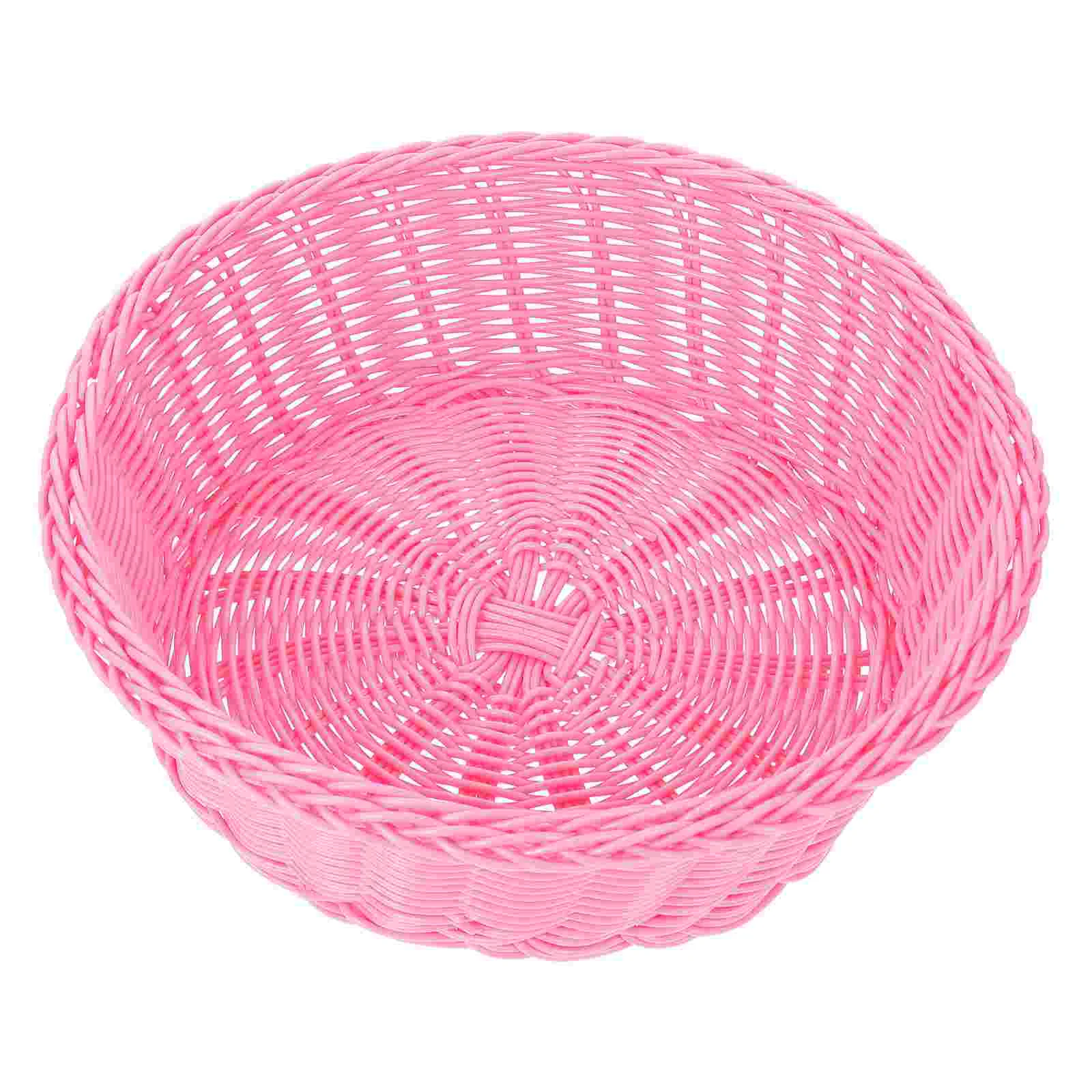 

Basket Serving Tray Wicker Rattan Vegetables Tabletoptank Toilet Breakfast Shallow Vanity Trays Seagrass Countertop Bowl Hand