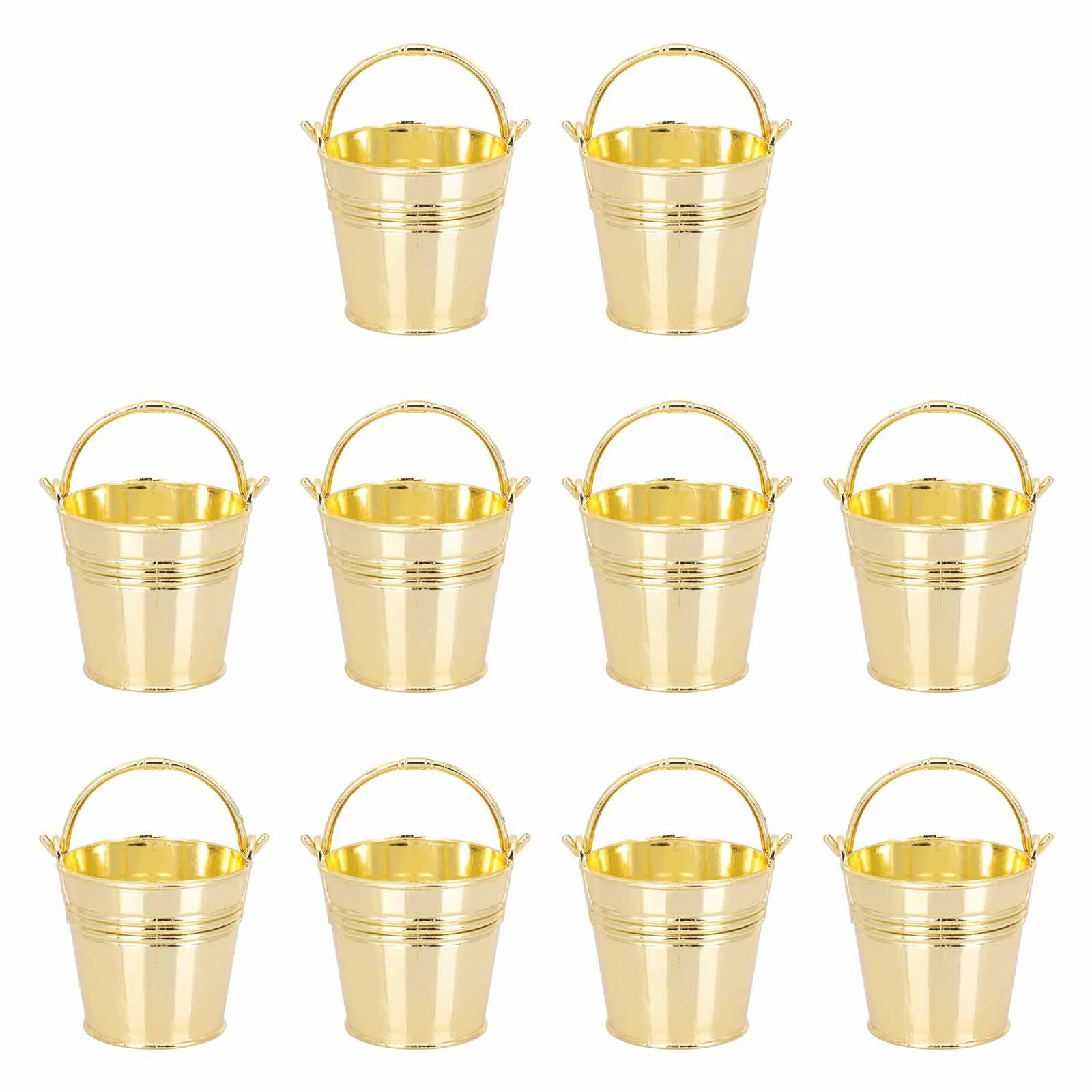 

Buckets Metal Bucket Candy Mini Pail Tin Storage Pails Wedding Holder Party Container Snack Flower Gift Favor Handle Tinplate