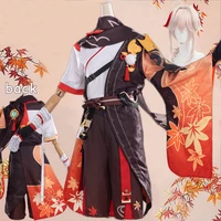 kaedehara kazuha cosplay game genshin impact festival kimono warrior full battle suit costumes party new clothing
