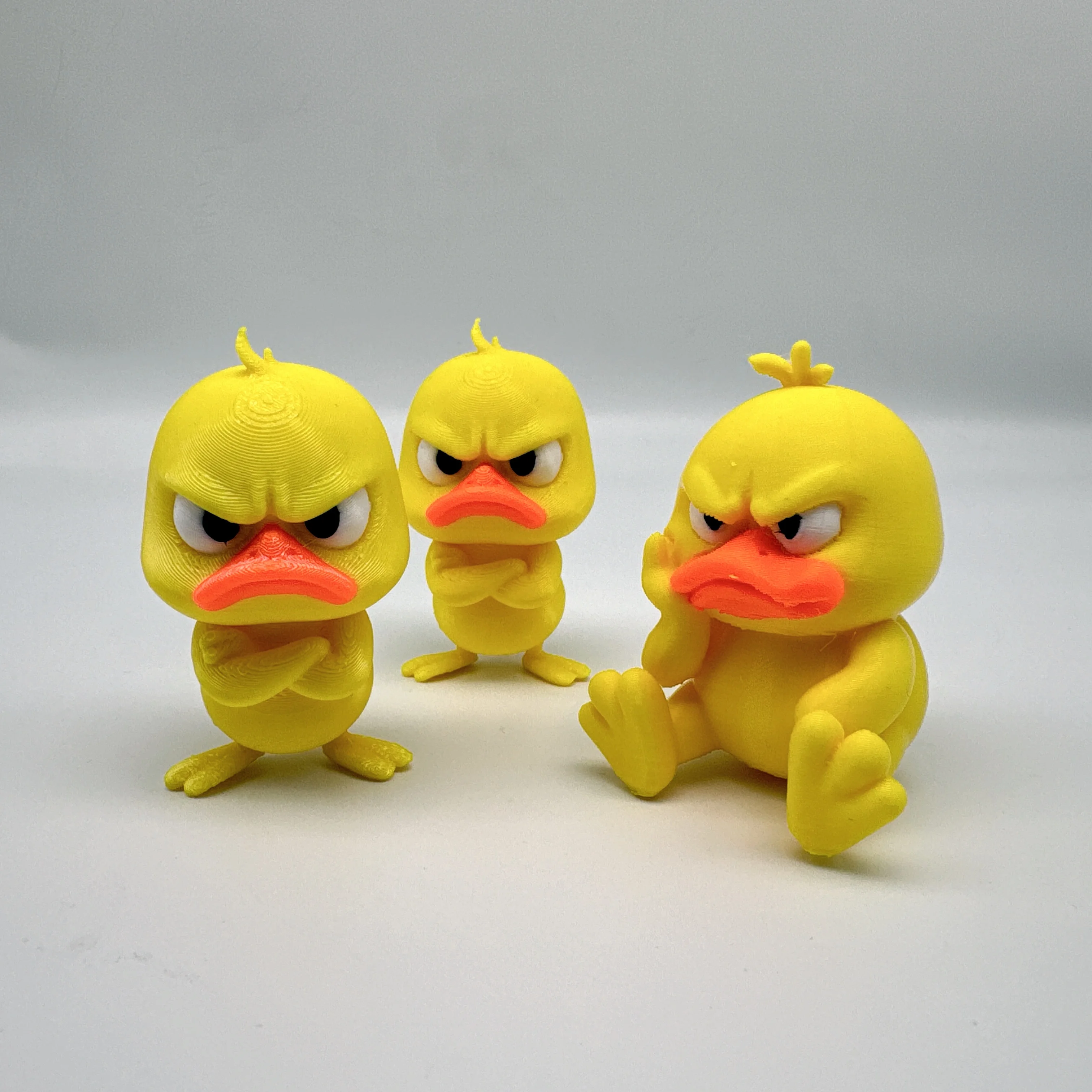 

Набор из 3 фигур Злых Уток из пластика