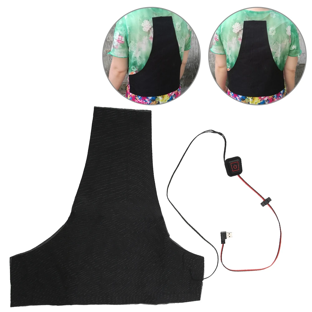 

USB Electric Heating Back Support Pressotherapy Cloth Heater Corset For Back Adjustable Waist Lumbar Back Belt Posture Corrector