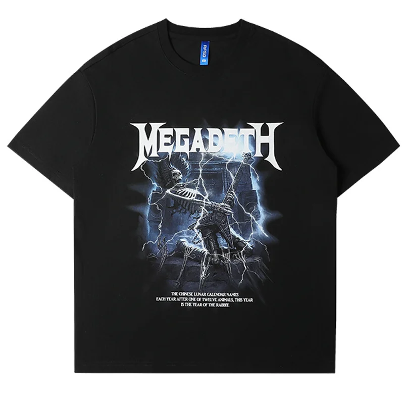 

Streetwear T-shirt Hip Hop High Street Unisex Oversized Clothing 100% Cotton Fashion Cool Dark Black Fugees Short Sleeve Tee