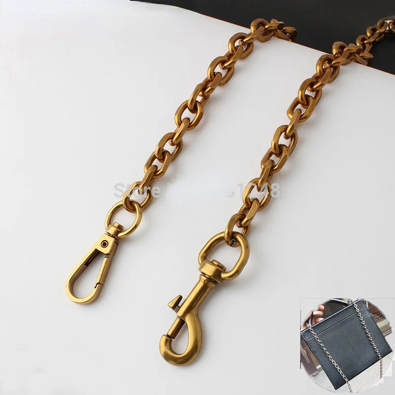 High Quality Width 11mm Old Gold Chains Shoulder Straps for Handbags Purses Bags Strap Replacement Handle Accessories