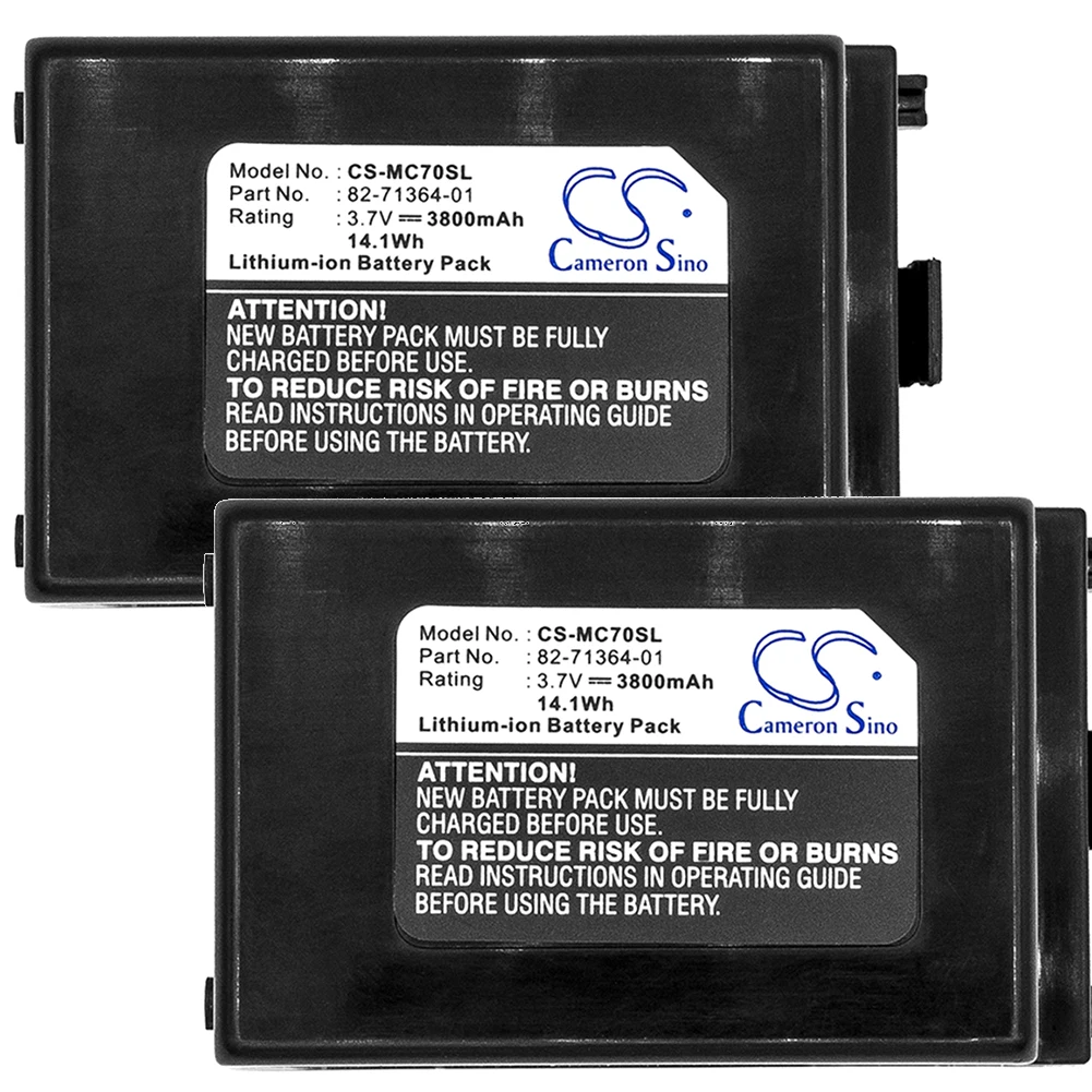 

2pack 3800mA Battery for Symbol 82-71363-02,82-71364-01,82-71364-03,82-71364-06,BTRY-MC70EAB00
