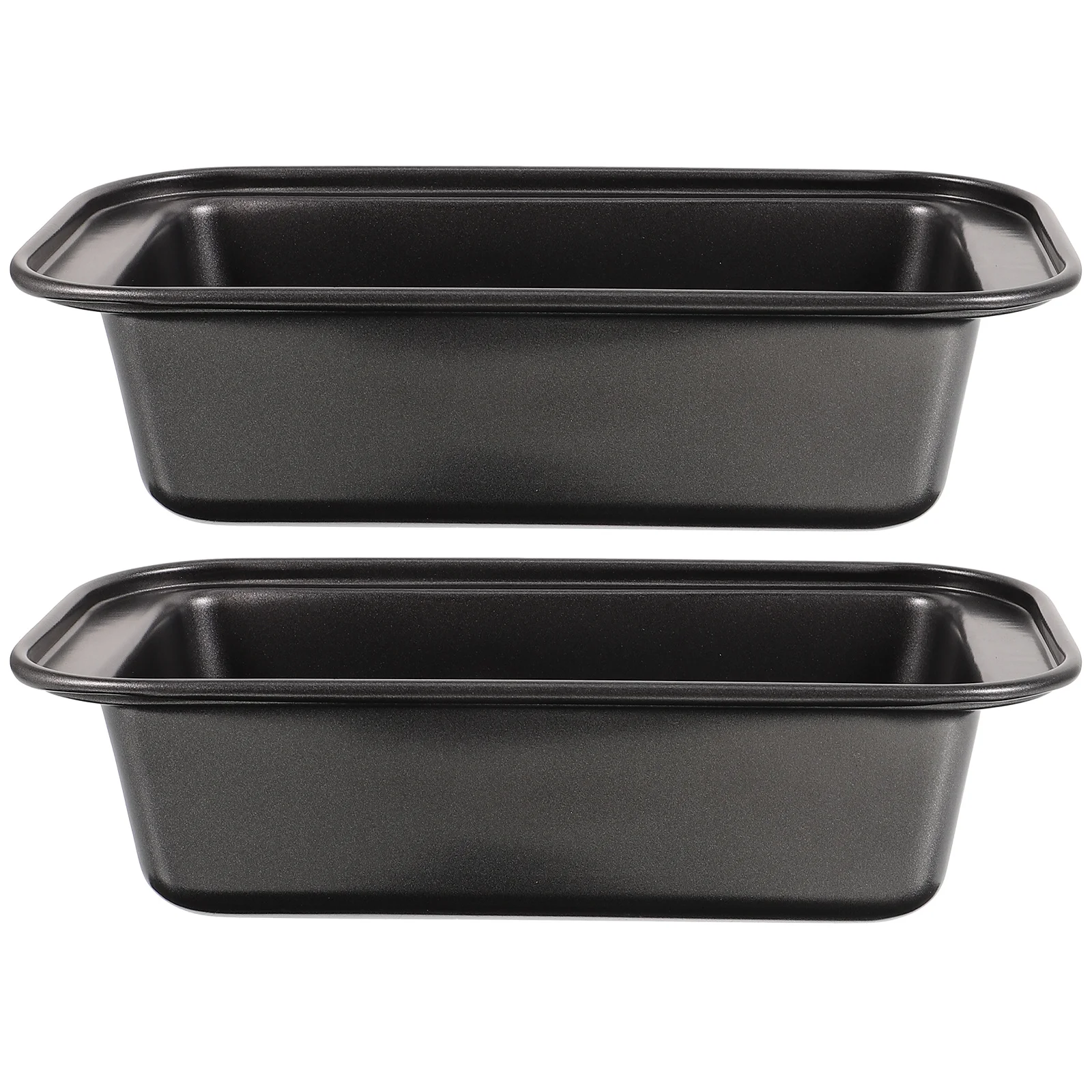 

2 Pcs Brownie Ceramic Serving Tray Aluminum Loaf Pans Lids Maifan Stone Cake Mold