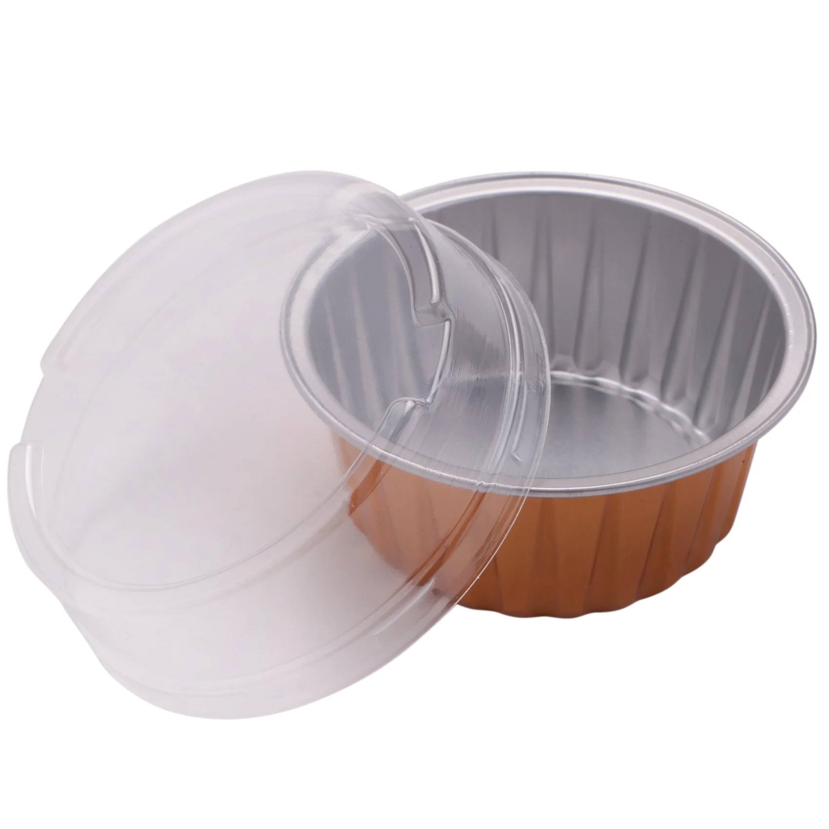 

Фольга Ramekins для выпечки капкейков, рандомные чехлы с крышкой, 100 шт. алюминиевых фольги для капкейков, подкладки для маффинов, чашки с крышко...