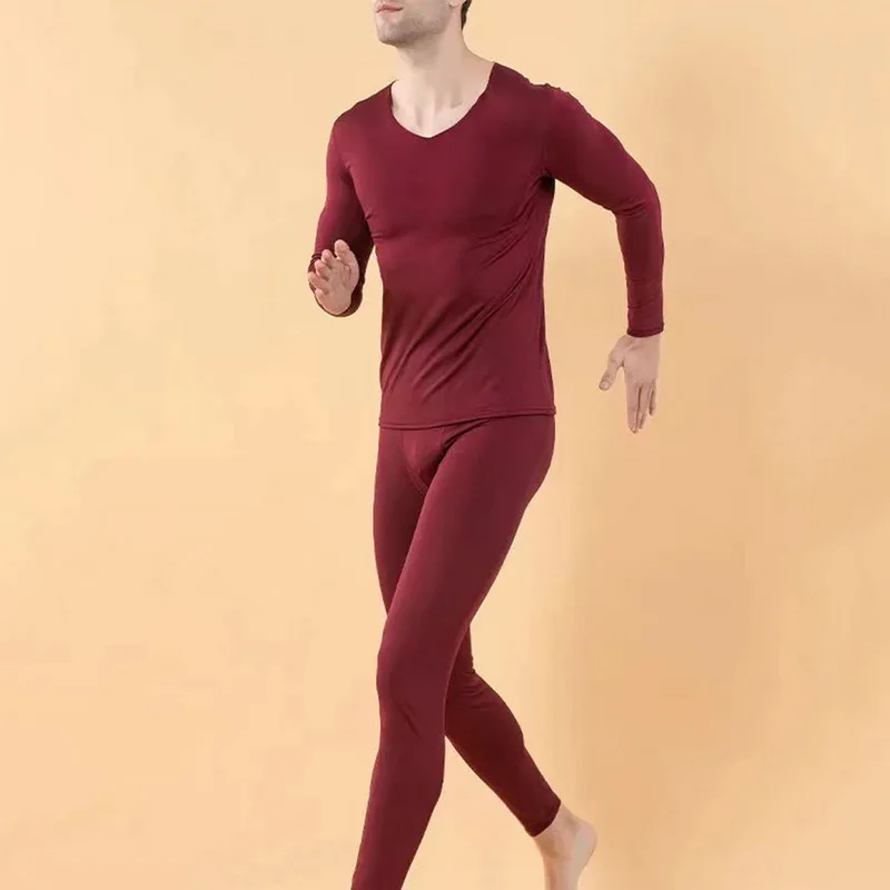 

New Men Underwear Long Johns suit Velvet Thermal Sets Men Warm Mens Elastic Thermals Winter Pants Long Underwear Thermo Clothes