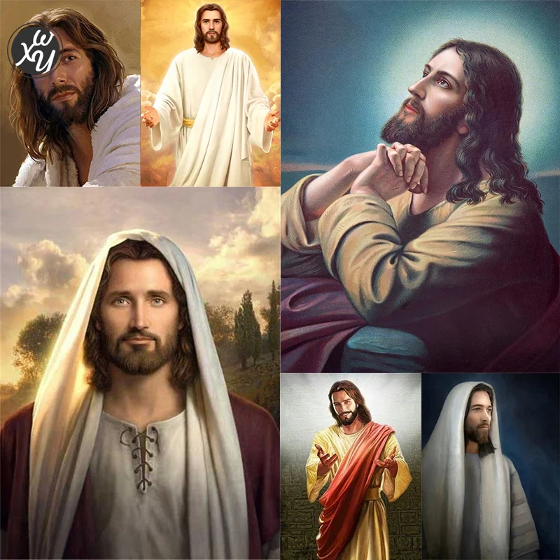 

Diamond Painting Embroidery Jesus Christian Religious 5D DIY Square/Round Diamond Mosaic Cross Stitch Handmade Gift Collection