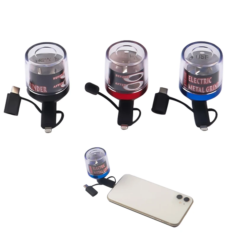 

Protable Electric Herbal Grinder Spice Crusher Convenient Fast Mills USB Interface Tobacco Grinder Weed Accessories