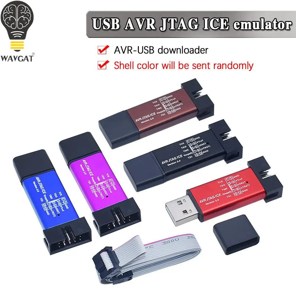 WAVGAT usb AVR JTAG ICE emulator AVR-USB downloader download line metal shell