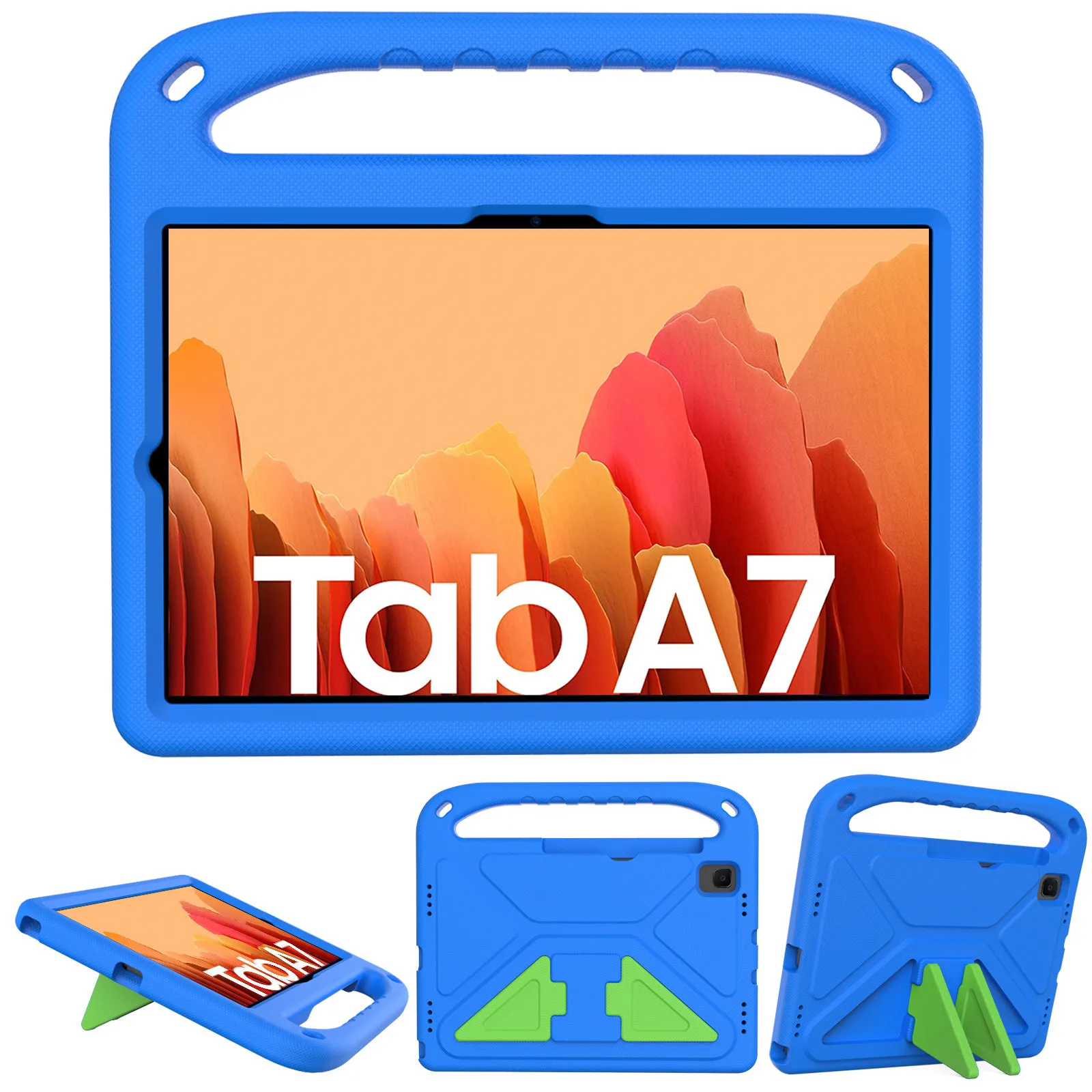 

Противоударный полноразмерный чехол из ЭВА для Samsung Galaxy Tab A7 2020, 10,4 дюйма, детский чехол для планшета, подставка для телефона, T505, чехол