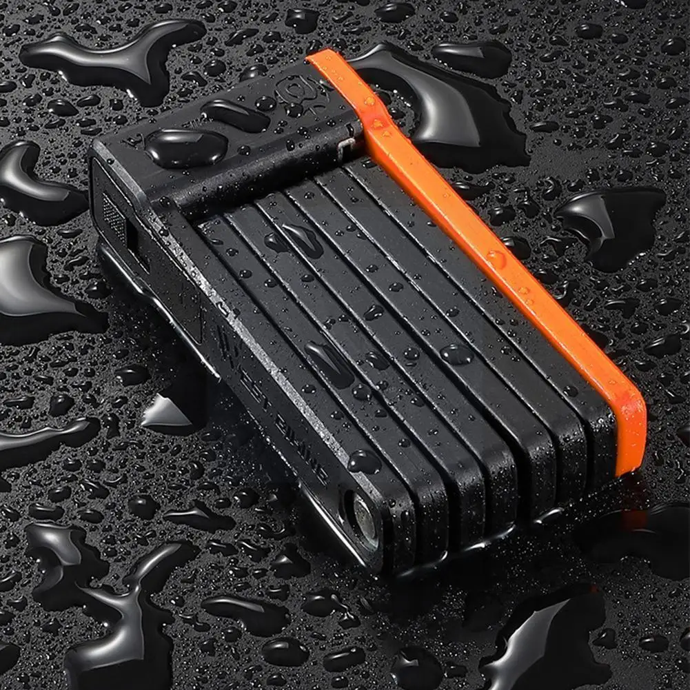 

Bicycle Folding Lock Anti-theft Foldable MTB Road Bicycle Security Chain Accessories Cycling Lock Lock Bicycle Bike J1Q9