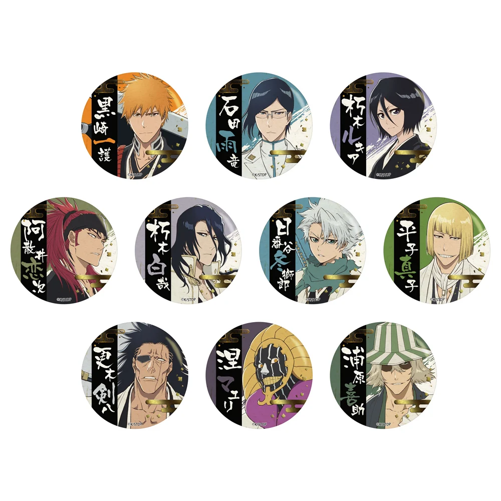 Отбеливатель Аниме игиго Рукия Uryu Toushiro Ryakuya Kisuke Abarai Renji металлический значок брошь булавка