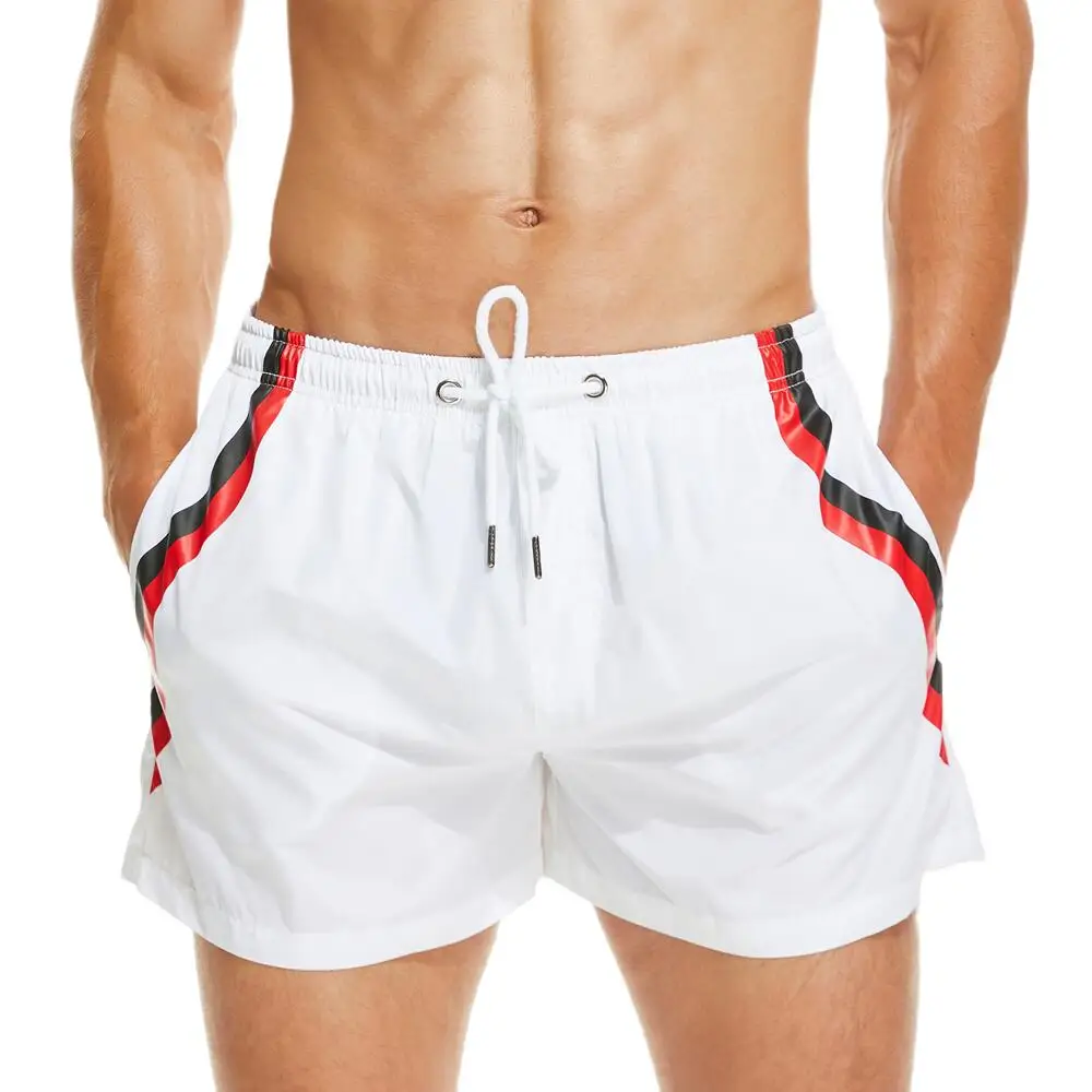 

Мужские пляжные шорты SEOBEAN из 100% полиэстера, быстросохнущие пляжные шорты, плавательные трусы с сетчатой подкладкой, Мужская пляжная одежда...