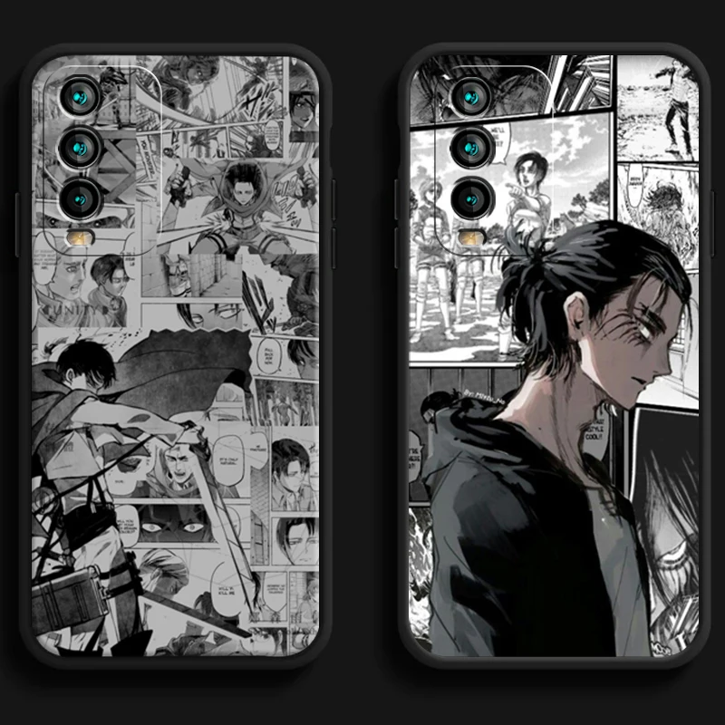 

Attack On Titan Bandai Phone Cases For Xiaomi Redmi Note 10 10S 10 Pro POCO F3 GT X3 GT M3 Pro X3 NFC Carcasa Coque Soft TPU