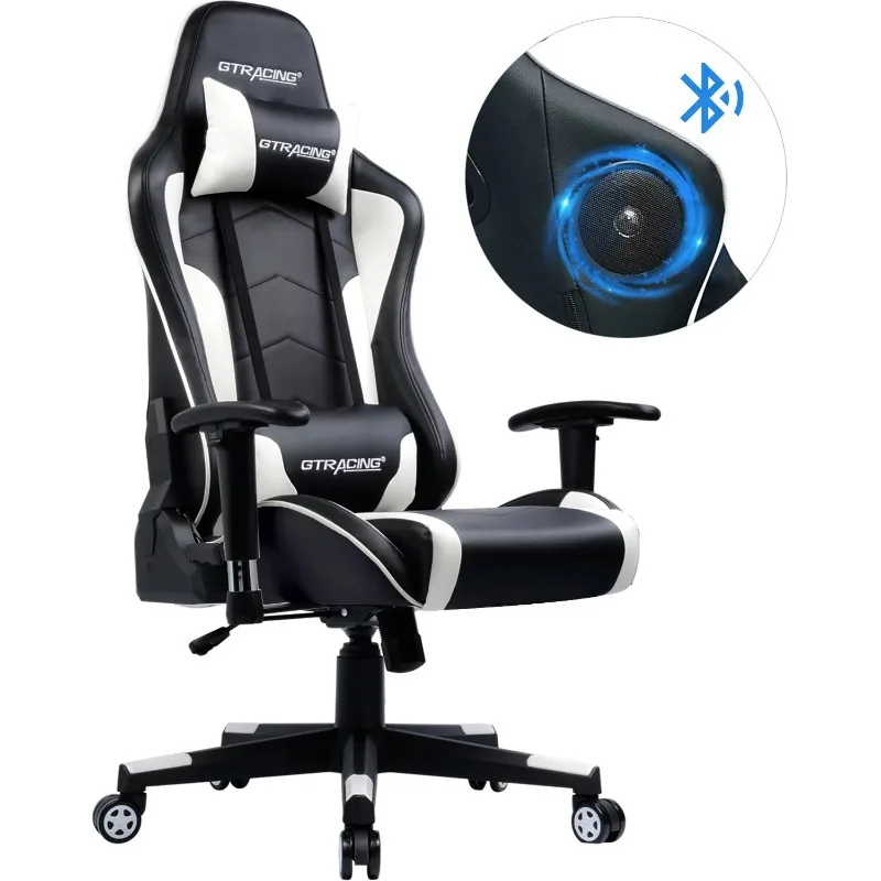 

Игровой стул gtracking, цвет белый