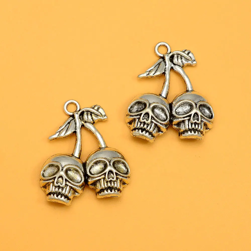 5 шт./комплект, готические подвески в виде головы вишни